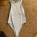 Zara Tops | Baby Blue Zara Tank Top Body Suit | Color: Blue/Tan | Size: S