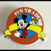 Disney Accessories | Disney Orange Pin Trading Logo Hidden Mickey Pin - 2007 Wdw | Color: Orange/Yellow | Size: Os