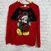 Disney Sweaters | Disney Mickey Mouse Wreath Red Christmas Sweater M | Color: Red | Size: M