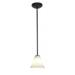 Access Lighting - Martini-One Light Glass Pendant with Cord-7.25 Inches Wide by