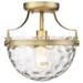 Acclaim Lighting Quinn 10 Inch 1 Light Semi Flush Mount - IN60099ATB