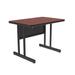 Correll, Inc. Computer Desk Wood/Metal in Black/Brown | 26 H x 48 W x 24 D in | Wayfair CS2448-21