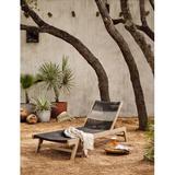Loon Peak® Doritta 78.75" Long Reclining Teak Single Chaise Wood/Solid Wood in Brown | 12 H x 27.5 W x 78.75 D in | Outdoor Furniture | Wayfair