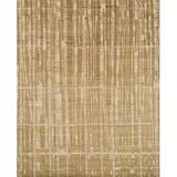 Brown 93 x 0.25 in Area Rug - Loloi Rugs Hermitage Abstract Hand-Knotted Amber/Area Rug Silk/Wool | 93 W x 0.25 D in | Wayfair HERMHE-03AR007999