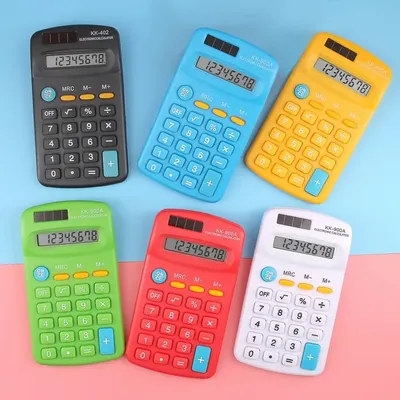 Calculatrice portable à 6168 chiffres batterie ultra-mince créative calculatrice pour élèves du