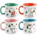 Peanuts Mothers Love 4 Piece 21 Ounce Camper Mug Set in Assorted Designs