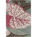 Pink/White 93 x 0.75 in Indoor Area Rug - Chandra Rugs Kronos Green/Gray/Pale Red/Ivory Area Rug Wool | 93 W x 0.75 D in | Wayfair KRO6303-79106