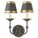 Arte De Mexico Tibo 2-Light Candle Wall Light Metal in Brown/Gray/Yellow | 13 H x 11 W x 4 D in | Wayfair ADA148-1