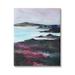 Latitude Run® Vivid Brushed Meadow Lake Edge by Nikita Jariwala - Wrapped Canvas Painting Canvas in Black/Blue/Pink | 20 H x 16 W x 1.5 D in | Wayfair