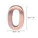 Self Adhesive House Number, ABS Plastic Number Brushed - Bronze Tone