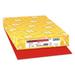 Astrobrights Color Paper 24 lb Bond Weight 11 x 17 Re-Entry Red 500/Ream (22553)