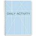 BookFactory Daily Activity Log Book/Day Log Book/Diary Wire-O Bound - 100 Pages 8.5 x 11 (LOG-100-7CW-PP-(DailyActivity))
