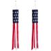 Arlmont & Co. Kreindler American Flag Nylon 40 x 9.12 in. Wind Sock in Blue/Red | 40 H x 9.12 W in | Wayfair 2DF2646C1BAD41279222A9347B0B60C1