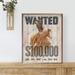 Union Rustic Wanted Cowboy Whitewash Wood in Brown/White | 20 H x 16 W x 1.5 D in | Wayfair 7F8072EC09934EE68317684F273343CF