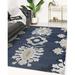 Blue/Gray 144 x 108 x 0.08 in Area Rug - Alcott Hill® Geometric Machine Made Power Loom Area Rug in Blue/Light Gray | Wayfair