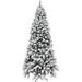 The Holiday Aisle® Silverton Fir Snowy Christmas Tree, Artificial Flocked Tree w/ No Attached Lights | 46 W x 21 D in | Wayfair