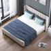 Ebern Designs Makenna Platform Bed Wood & /Upholstered/Linen in Brown | 38.2 H x 57.1 W x 76.4 D in | Wayfair 1D3C01A6BB344667BA3D8EE5F1511A64