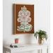 Lark Manor™ Anyuta Expressive Abstract House Plant Pink on Red Framed Canvas by The Creative Bunch Studio Natural Canvas in Brown/Green | Wayfair
