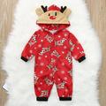 POROPL Family Christmas Pajamas Set Hooded Holiday Matching Family Christmas Pajamas O-Neck Long Sleeve Plaid Deer Plaid Pajamas For Family