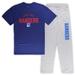 Men's New York Rangers Blue/Heather Gray Big & Tall T-Shirt Pants Lounge Set