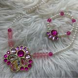 Disney Accessories | Disney Princess And Bracelet Set Kids Sizesku#37 | Color: Gold/Pink | Size: Osg
