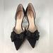 Kate Spade Shoes | Kate Spade Black Suede Studded Bow Pump Size 8.5m. | Color: Black/Gold | Size: 8.5