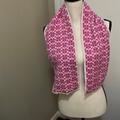 Coach Accessories | Coach 100% Wool Scarf Pink/Cream | Color: Cream/Pink | Size: Os