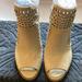 Jessica Simpson Shoes | Jessica Simpson, Open Toe Ankle Boots | Color: Cream/Tan | Size: 8