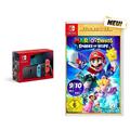 Nintendo Switch Konsole - Neon-Rot/Neon-Blau + Mario + Rabbids Sparks of Hope Gold - [Nintendo Switch]