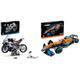 LEGO 42130 Technic BMW M 1000 RR Motorrad Modell für Erwachsene, Modellbausatz, Set als Geschenk zum Basteln & 42141 Technic McLaren Formel 1 Rennwagen, 2022 Modellauto-Set