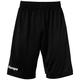 Kempa Player Long Shorts Herren - 2face Dry tech und atmungsaktiv - 100% Polyester - Kurze Hose Shorts für Sport Fitness Gym Basketball Handball Joggi, Schwarz/Weiß, S