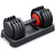 Homeology Strongology Tundra 25 Home Fitness Single Adjustable Smart Dumbbell from 5kg to 25 kg Training Weights