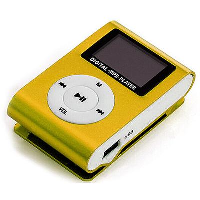 Tragbarer Mini-MP3-Musikplayer Metall-Clip-on-MP3-Player mit LCD-Bildschirmunterstützung TF-Karte