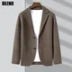 Cardigan en tricot pour hommes nouvelle collection automne hiver mode Slim Fit Blazer en tricot