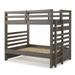 Everest Twin-over-Twin Solid Wood Bunk Bed with Ladder