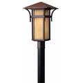 1 Light Large Outdoor Post Top or Pier Mount Lantern Craftsman-Coastal Style 11 inch Wide By 19.5 inch High-Anchor Bronze Finish-Incandescent Lamping