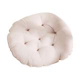 Round Chair Cushions 21.65*21.65 Inch Indoor/Outdoor Solid Floor Pillows Cushions Circle Futon Cushion Tatami Seat Pad Soft Thick Polyester Chair Pad for Patio Living Room Sofa Balcony