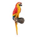 Parrot Statue Wall Mount DIY Vivid Tropical Yard Macaws Bird Home Decor Patio Lawn Nature Lovers Gifts