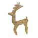 SuoKom Christmas Light Decor Glittering Metal Deer with Strip Lights Pre-lit Christmas Reindeer LED Lights for Christmas Outdoor Patio Yard Garden Decoration (Gold)