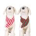 Xinmulight Pet Scarf Striped Design Easy to Match Coral Fleece Christmas Cat Dog Bandanas Pet Accessories