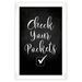 Inkdotpot 1 PieceLaundrySigns forLaundryRoom DecorCheck Your PocketsPosterWith White Frame LaundryRoom Wall Art Signs Framed Wall Decor for HomeLaundry- 10x12 Inches (White)