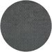 Ahgly Company Indoor Round Mid-Century Modern Charcoal Black Oriental Area Rugs 8 Round