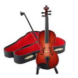 NUOLUX Violin Ornament Miniature Mini Musical Instrument Fairy Figurine Craft Small Guitar Electric Decoration Gardens Wood