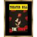 8.5x11 Gold Playbill Frame with Black Mat with 1 Opening to Display 1 Playbill - with UV Acrylic