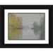 Claude Monet 18x14 Black Ornate Wood Framed Double Matted Museum Art Print Titled - Autumn on the Seine Argenteuil (1873)