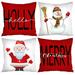 4 Pack Christmas Pillow Covers 18x18 Black and Red Buffalo Plaid Christmas Throw Pillow Covers Cases Linen Winter Holiday Pillows for Couch Sofa Home Farmhouse Decorations