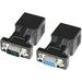 RS232 DB9 to RJ45 Serial Adapter DB-9 Female to RJ-45 Female and DB9 Male to RJ45 Female Ethernet Converter (2