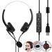 Pluokvzr USB Headset with Microphone Noise Canceling 2.5m Length Stereo PC Headset for Laptop Computer Multi-Use USB Headsets Earphone for Call Center Skype