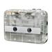 Stereo Walkman FM Radio Bluetooth-compatible Cassette Tape Player (Clear)