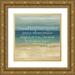 Coulter Cynthia 12x12 Gold Ornate Wood Framed with Double Matting Museum Art Print Titled - Navy Blue Horizons Scripture I